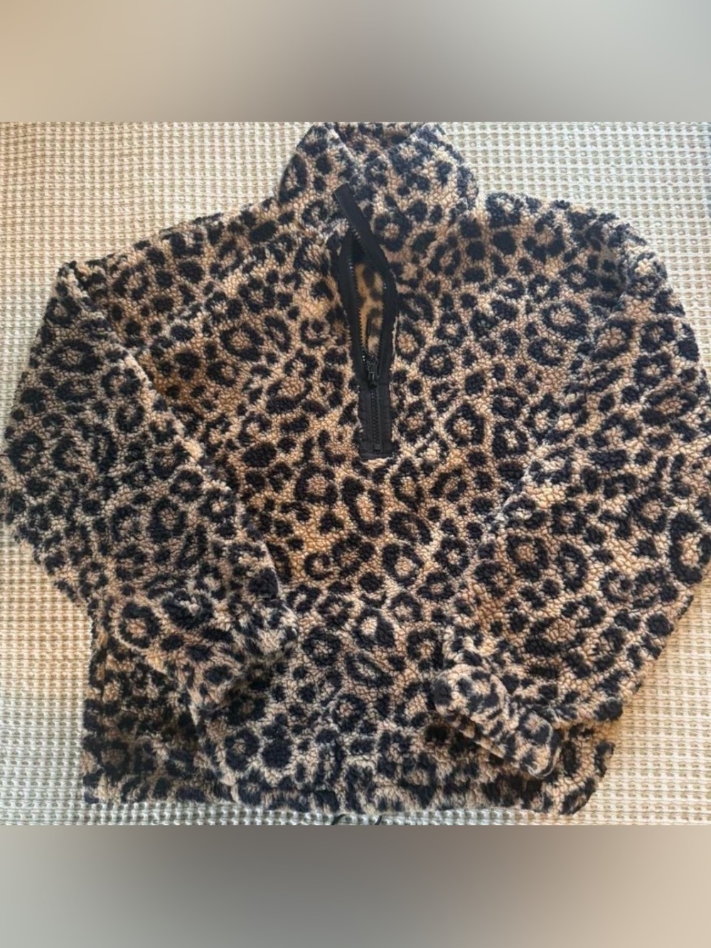 No Boundaries Leopard Print zip-up